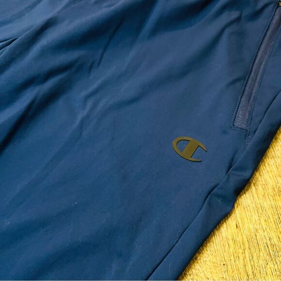 Champion Men’s Blue Performance Track Pants Joggers | Size Medium | Zip Pockets - Picture 5 of 8